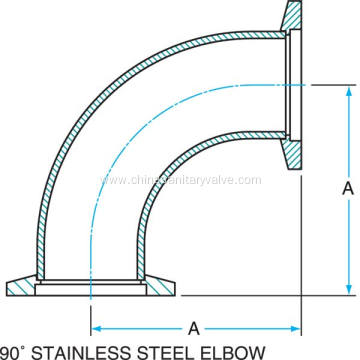 KF Vacuum Fittings 90degree Elbow